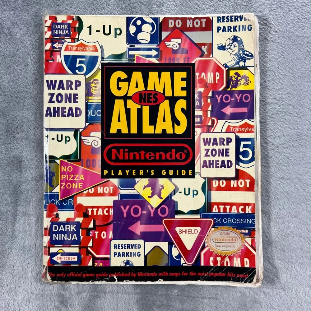 Nintendo NES Game Atlas Player's Guide 1991 Multi-Game Strategy Book Fair 90s